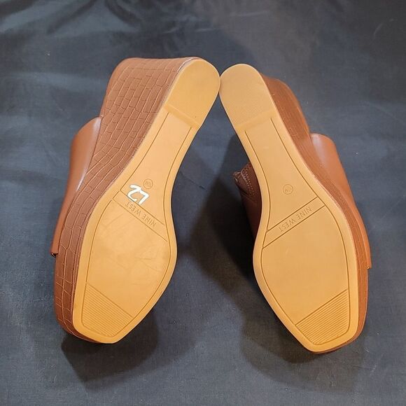 BRAND NEW NINE WEST PEEP TOE SLIPPERS WEDGE PLATFORM SANDAL - Picture 14 of 16